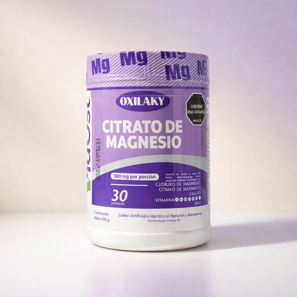 Suplemento Magnesio Vidust - Citrato + Vitaminas 300mg por servicio