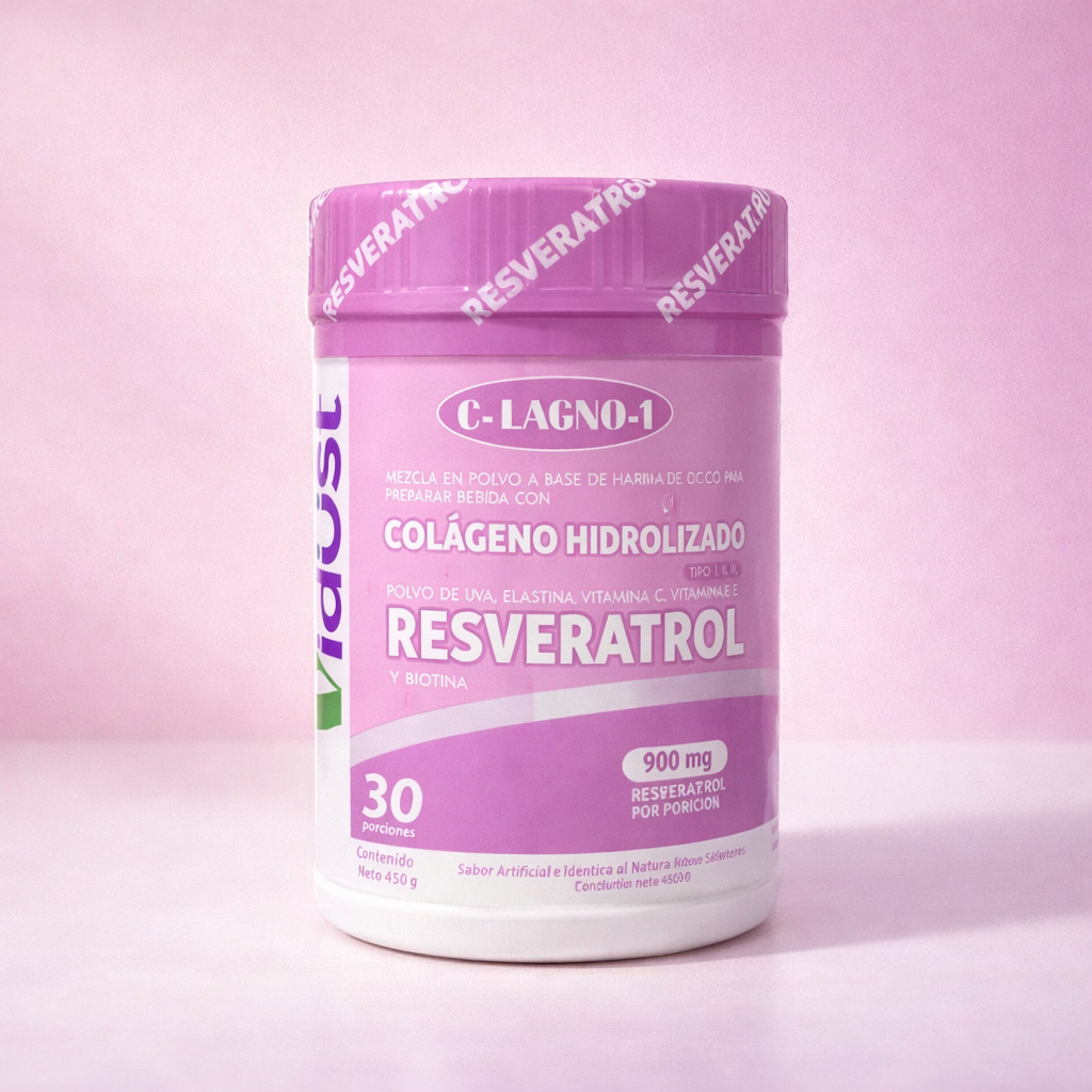 Colágeno Hidrolizado + Resveratrol Vidust · Piel, Antiedad y Bienestar