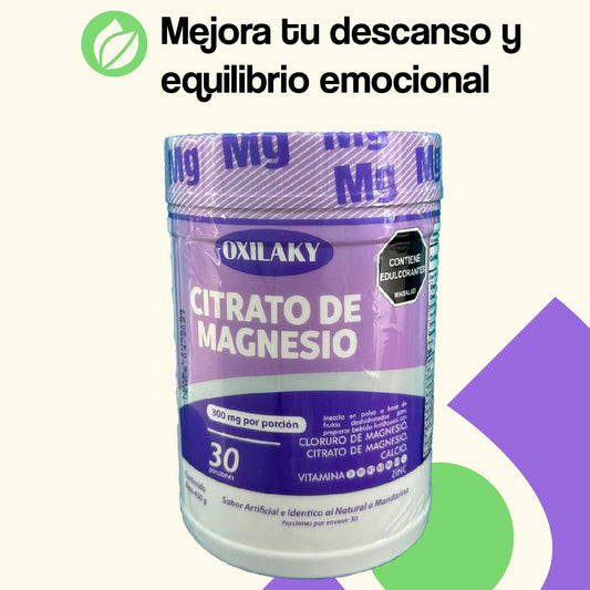 Suplemento Magnesio Vidust - Citrato + Vitaminas 300mg por servicio